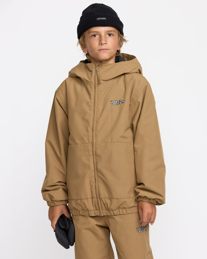 Volcom Kids' Chaos Full Zip Jacket Bronze