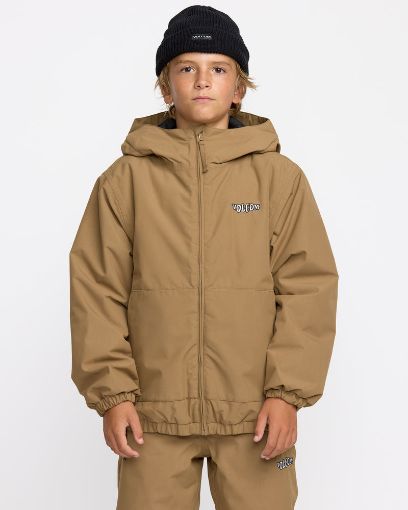 Kids' Chaos Full Zip Jacket-Bronze-Volcom
