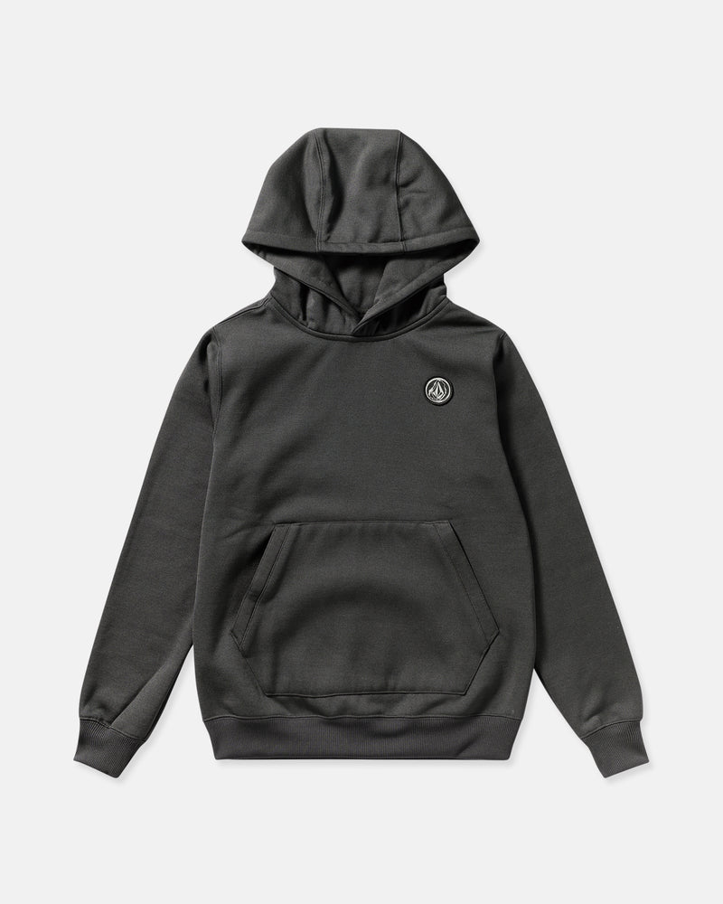 Kids' Hydro Fleece Hoodie-Dark Grey-Volcom