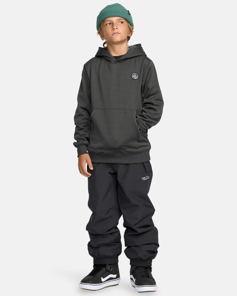 Kids' Hydro Fleece Hoodie-Dark Grey-Volcom
