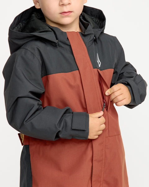 Volcom Kids' Little Flurry One Piece Henna