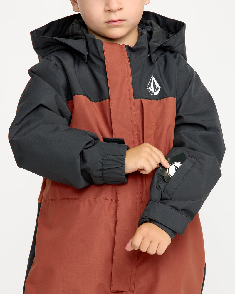 Volcom Kids' Little Flurry One Piece Henna