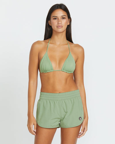 Volcom Women's Simply Solid Boardshorts Grass Green
