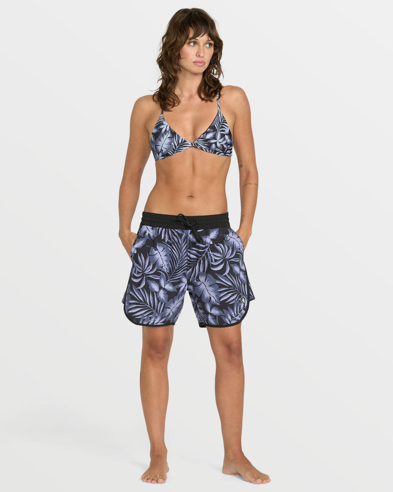 Volcom Women's Paradise Dreamer Boyfriend 6" Boardshorts Black