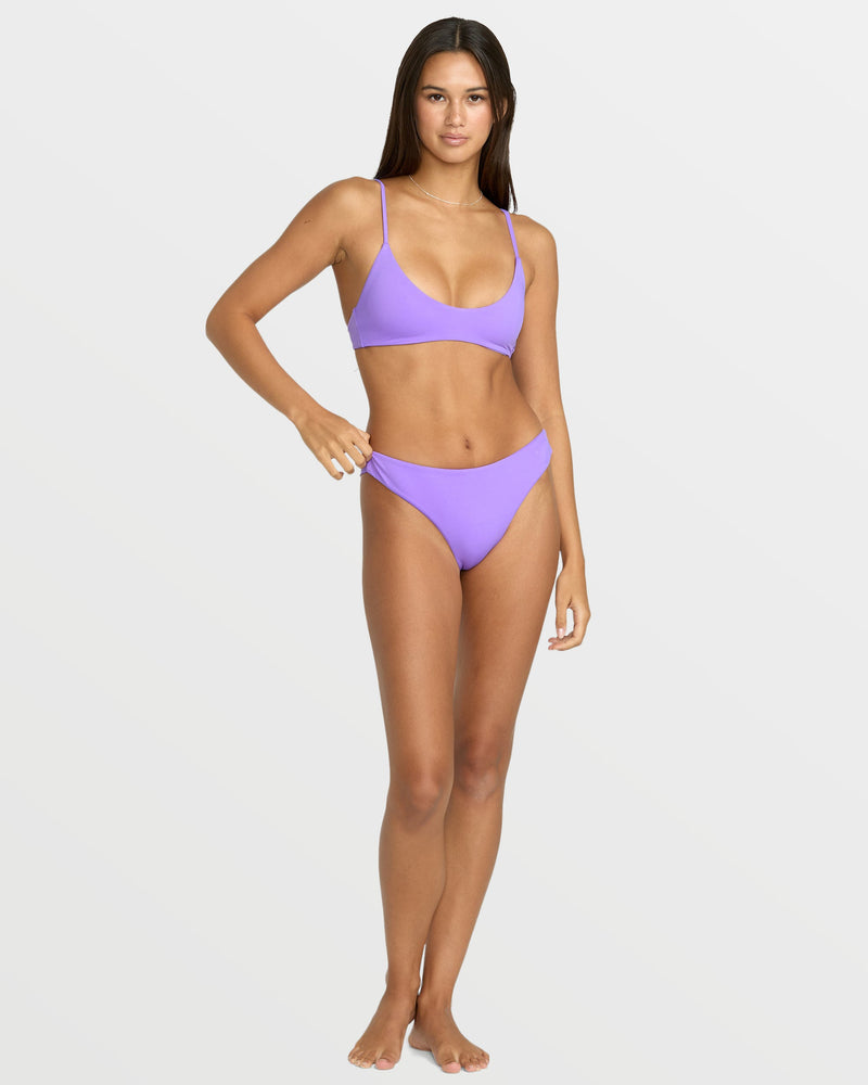 Volcom Women's Simply Seamless Crop Bikini Top Purple Passion
