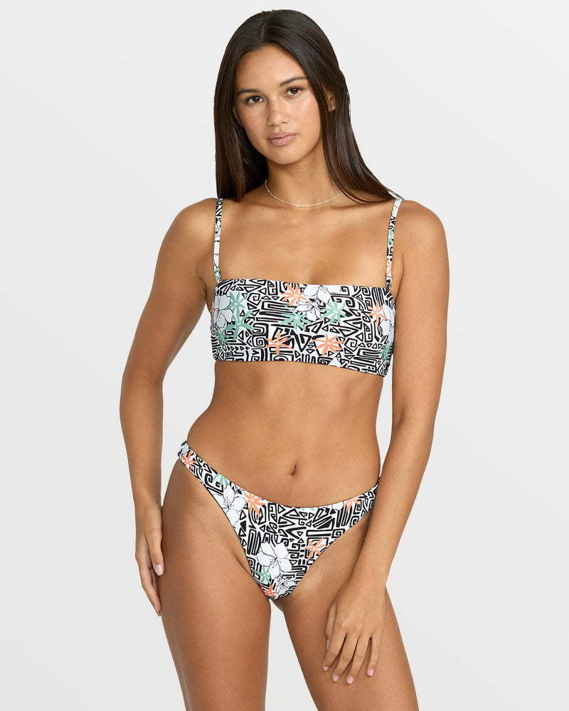 Volcom Women's Sol Rebel Tube Bandeau Bikini Top Star White