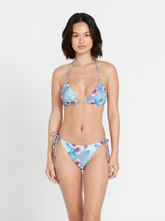 Semi Tropic Triangle Bikini Top - Washed Blue