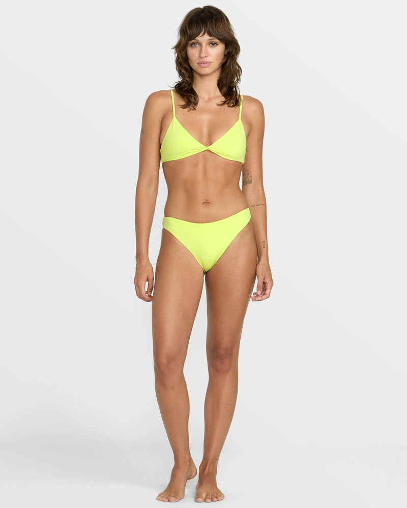 Volcom Women's Simply Seamless Skimpy Bikini Bottom Island Green