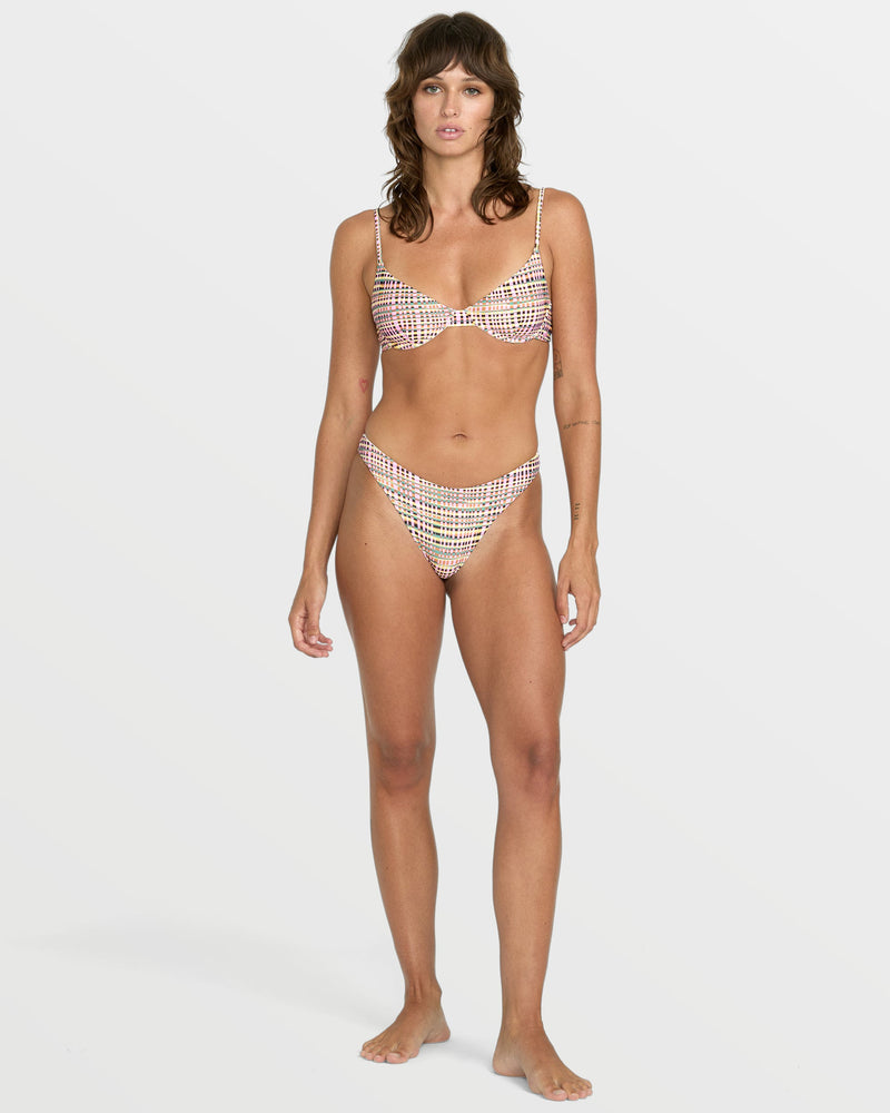 Volcom Women's Crossed Path Skimpy Bikini Bottom Multi