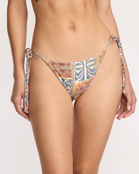 Volcom Women's Featured Artist Emma Rushton Tie Side Teeny Multi