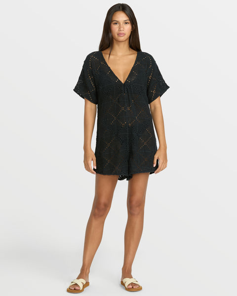 Women's Go Barefoot Romper - Volcom - Black