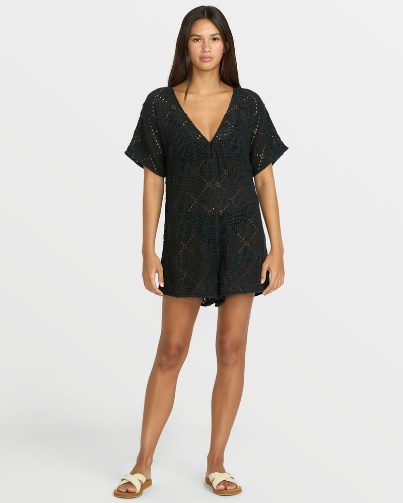 Women's Go Barefoot Romper - Volcom - Black