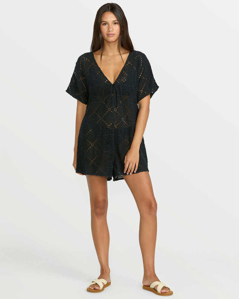 Women's Go Barefoot Romper - Volcom - Black