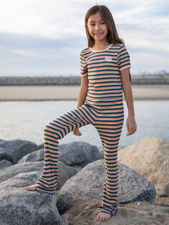 Girls Lived in Lounge Knit Pants - Reef Pink