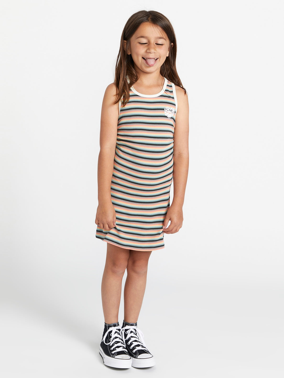 Girls Lived in Lounge Knit Dress - Reef Pink