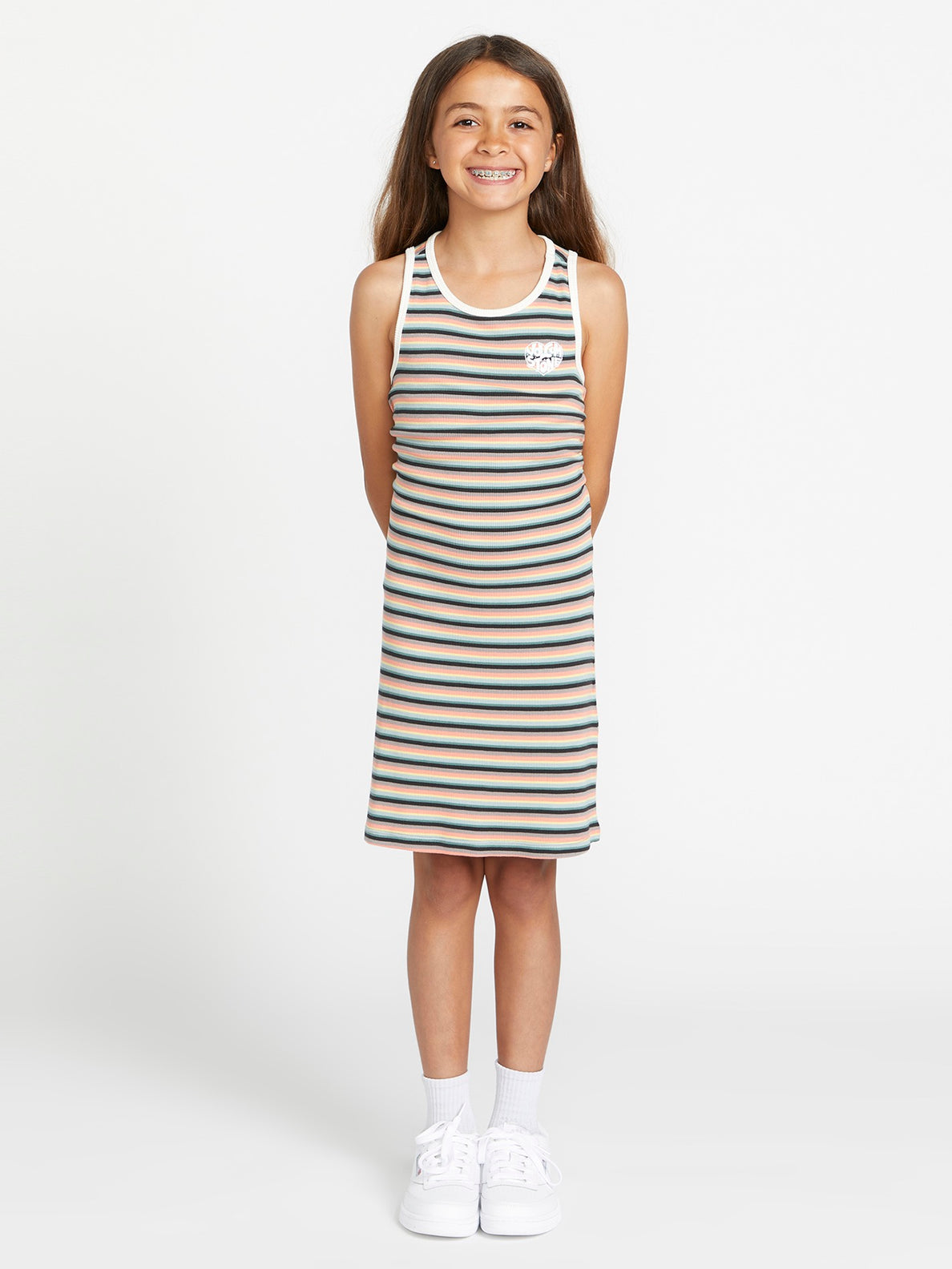 Girls Lived in Lounge Knit Dress - Reef Pink