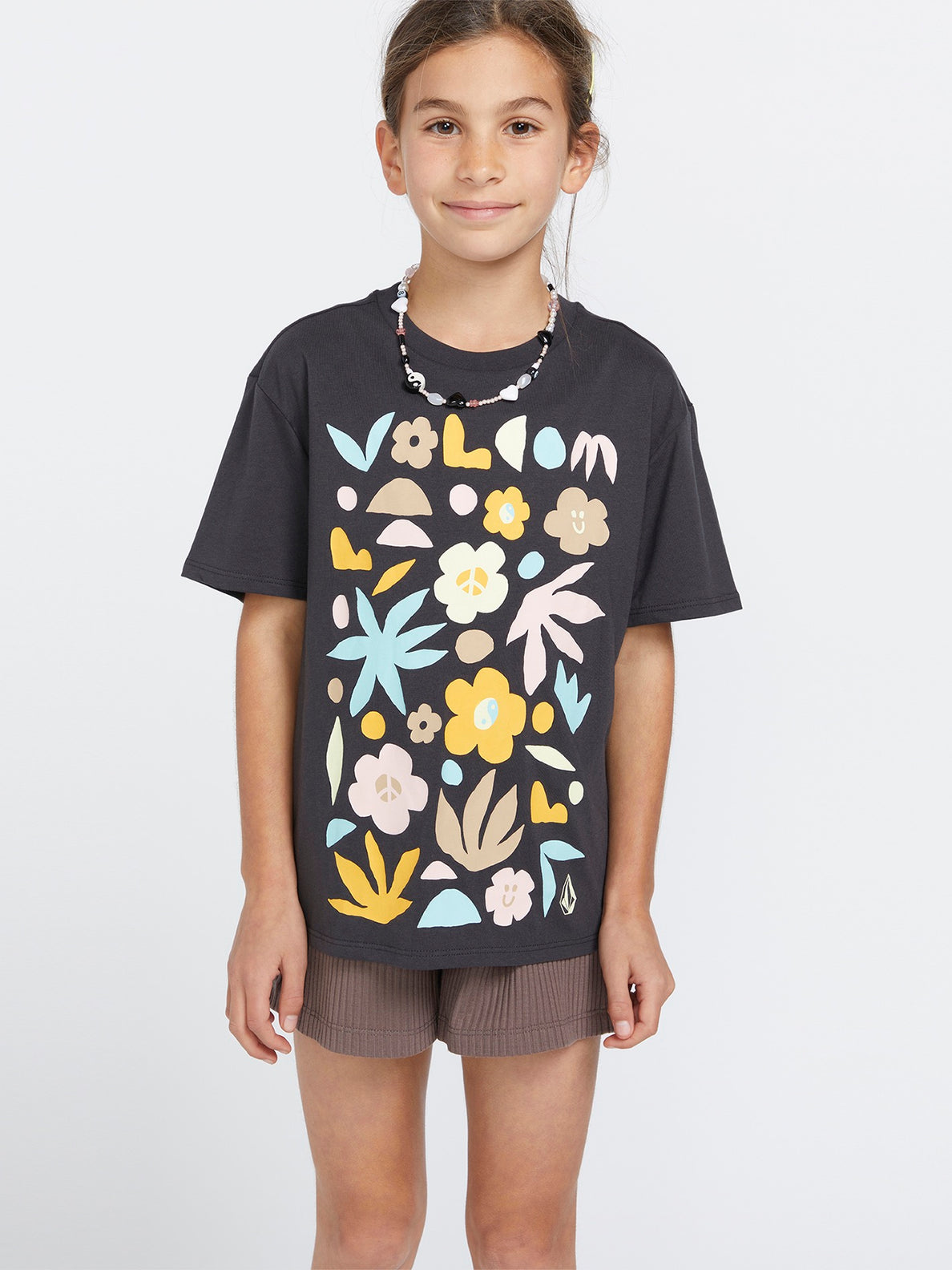 Girls Truly Stoked Bf Tee - Vintage Black