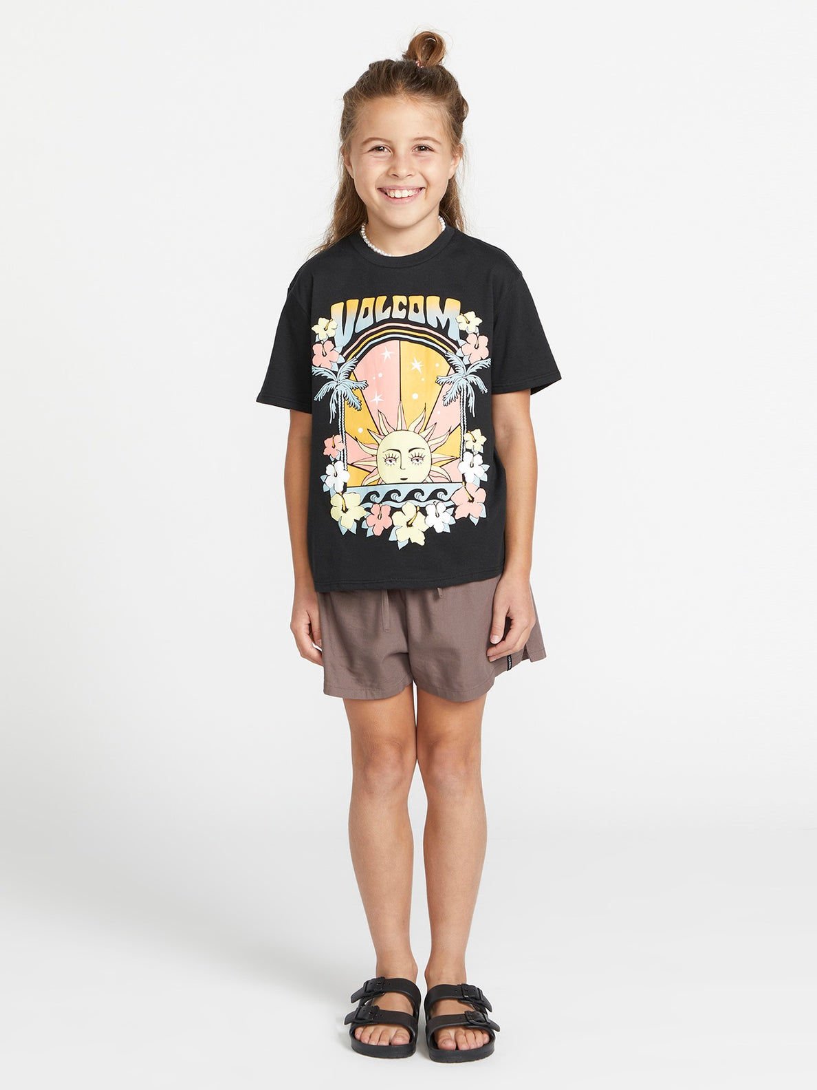Girls Truly Stoked Bf Tee - Black