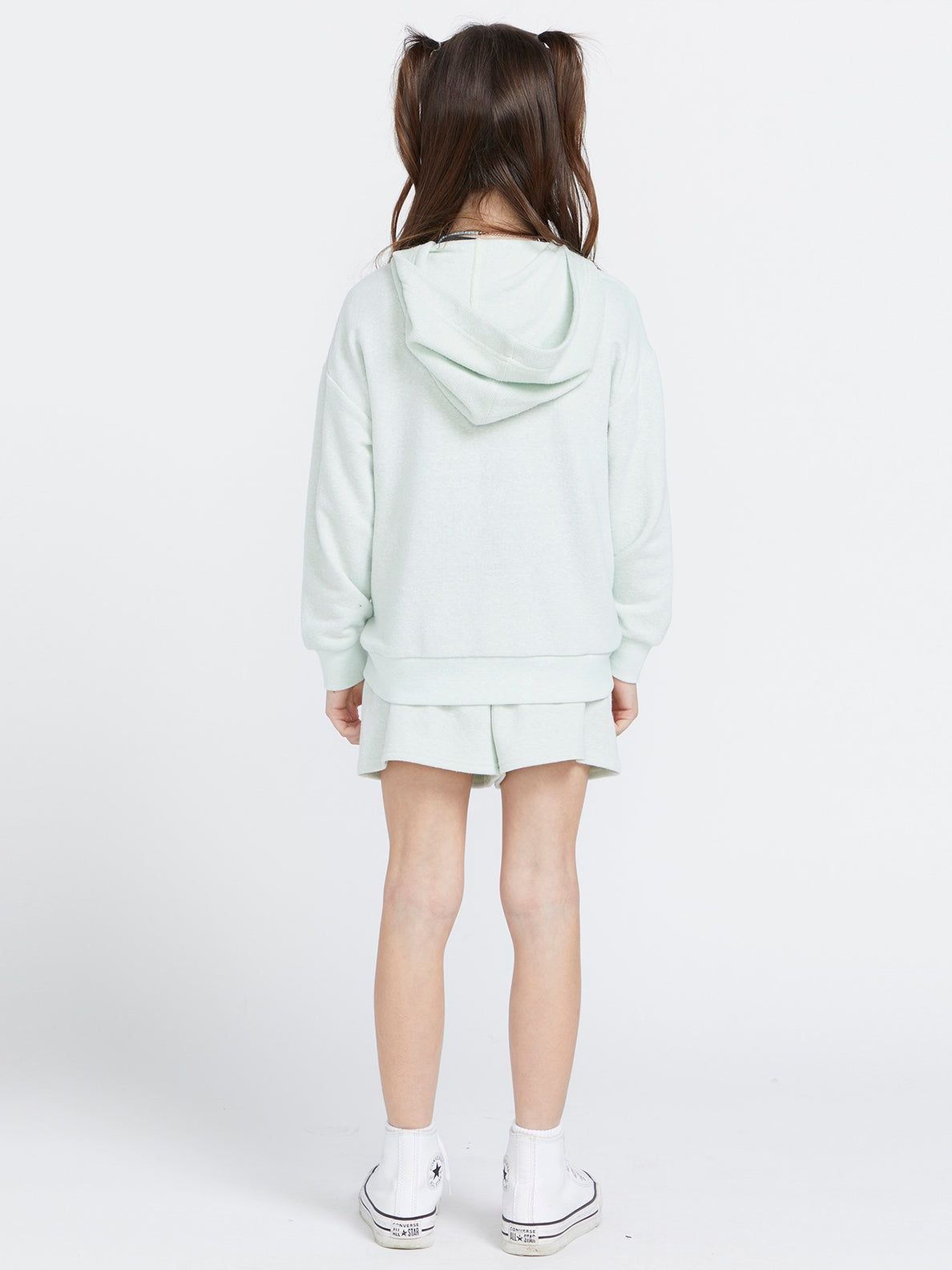 Girls Lived in Lounge Frenchie Zip Jacket - Chlorine