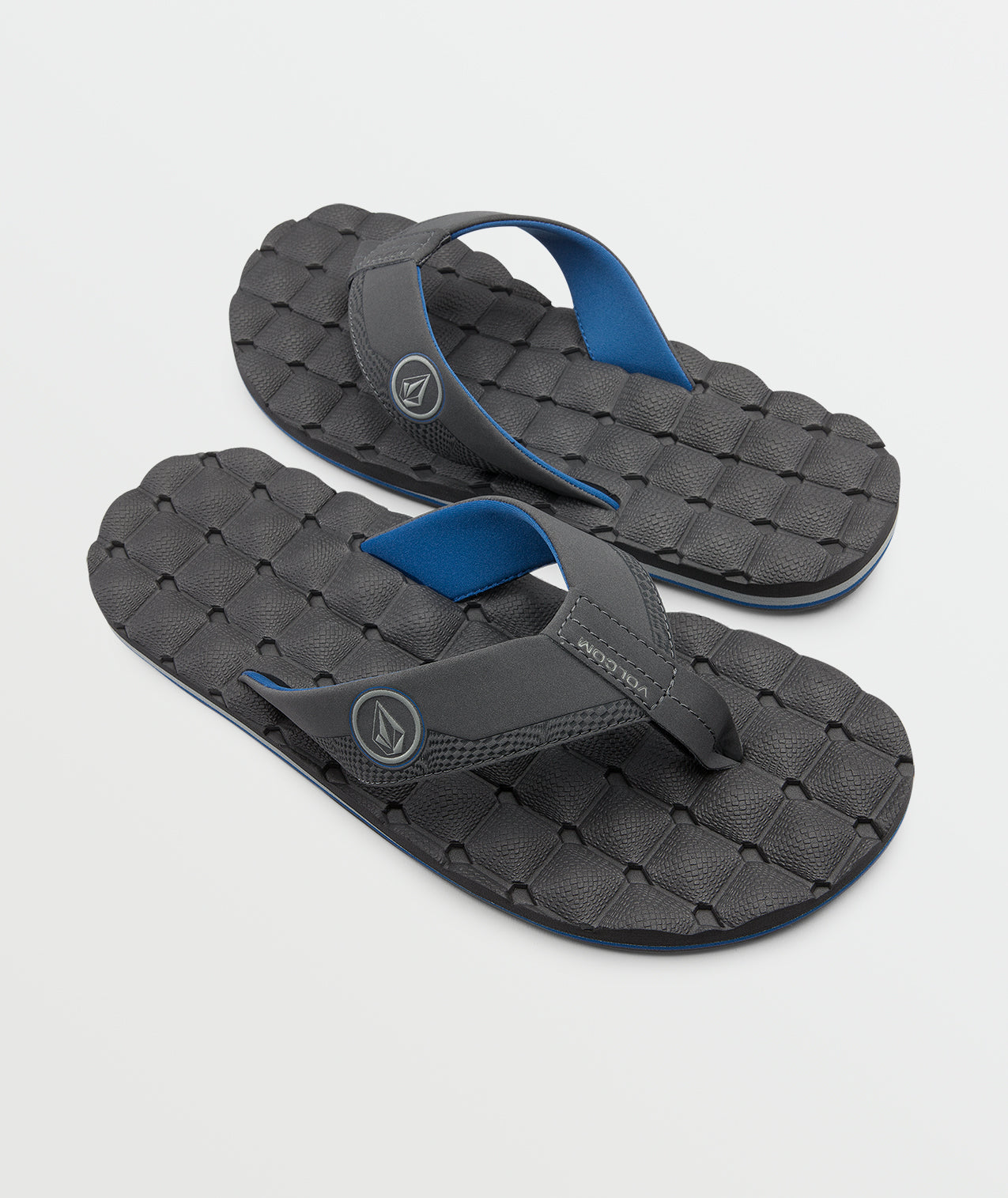 Volcom Men's Recliner Sandals Bluecomb
