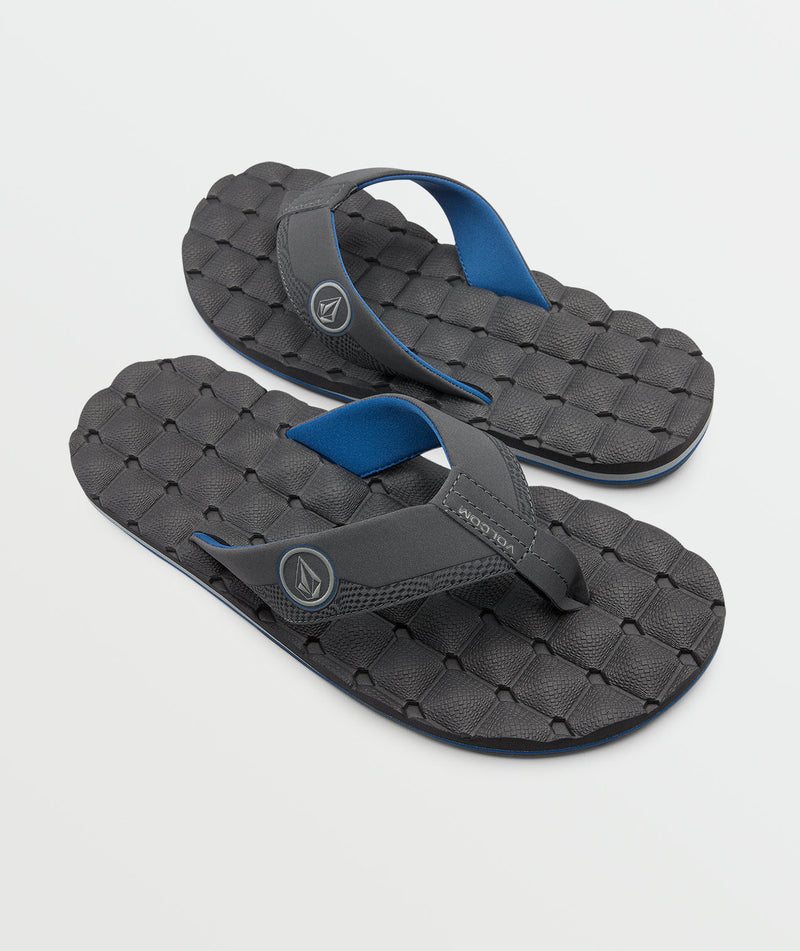Volcom Men's Recliner Sandals Bluecomb