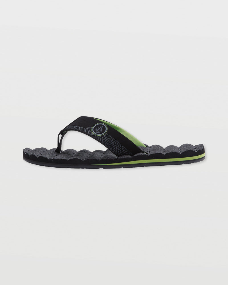 Volcom Men's Recliner Sandals Black/Green