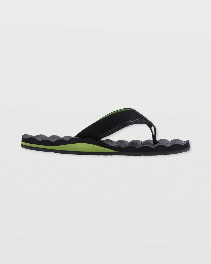 Volcom Men's Recliner Sandals Black/Green