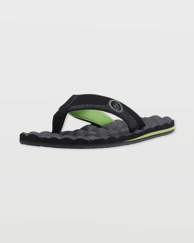 Volcom Men's Recliner Sandals Black/Green