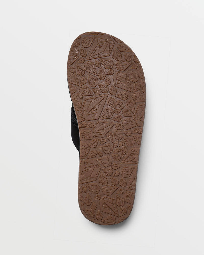 Volcom Men's Recliner Sandals Black Destructo