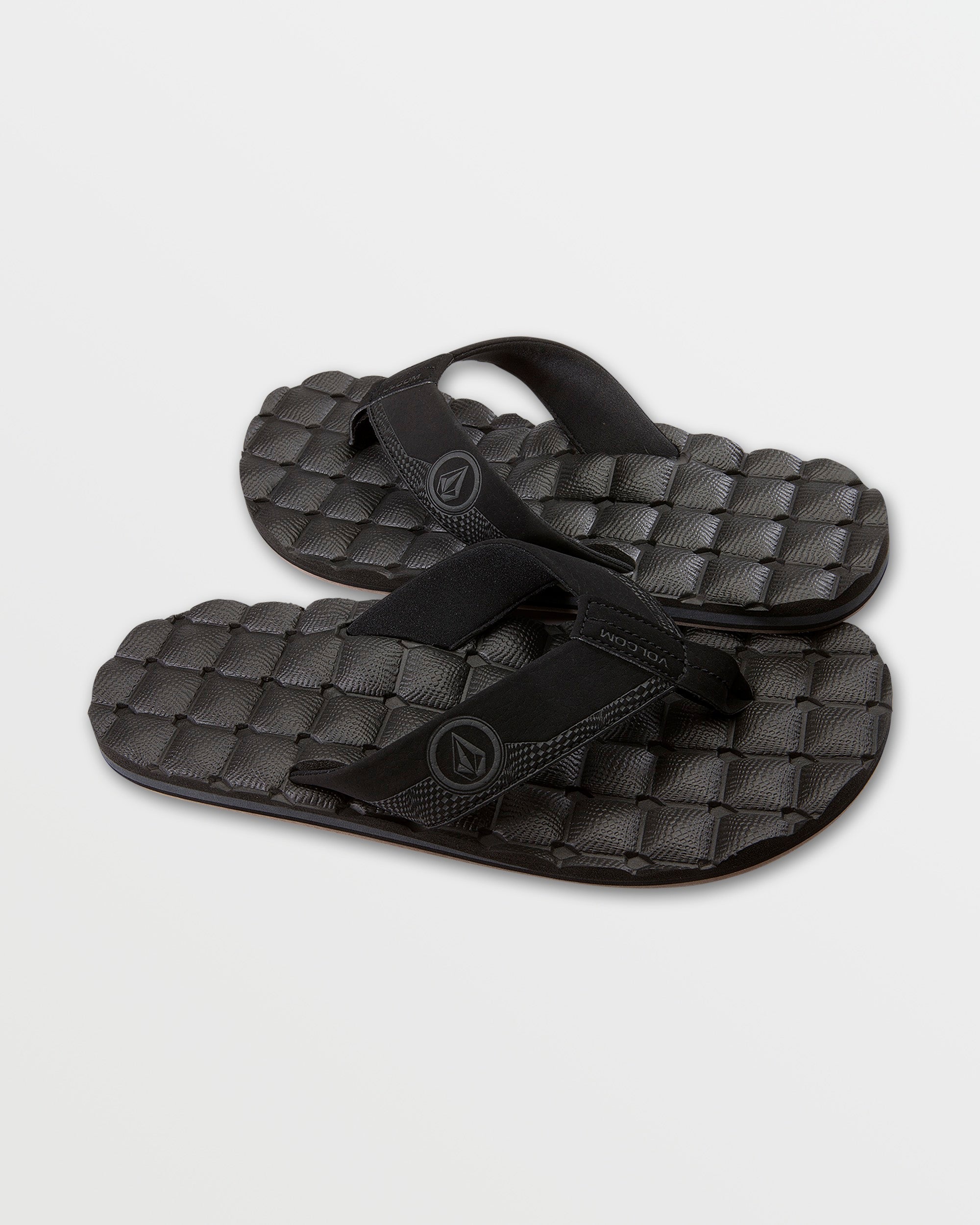Men's Recliner Sandals-Black Destructo-Volcom