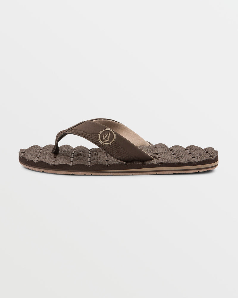 Volcom Men's Recliner Sandals Brown