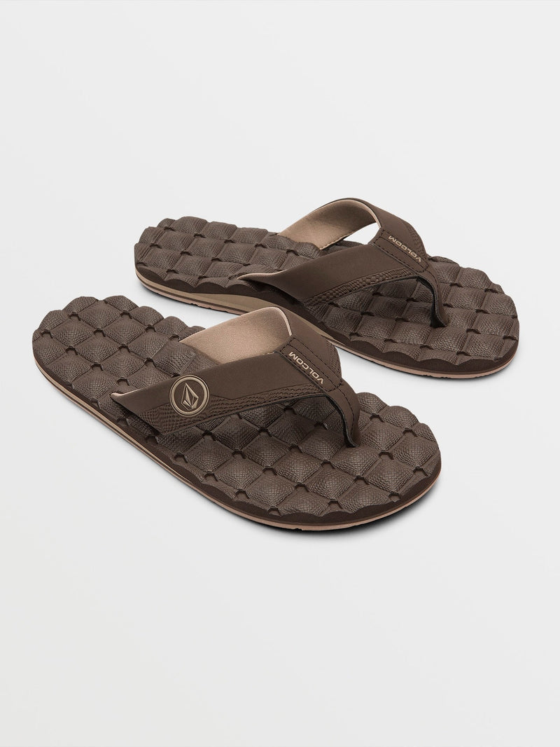 Volcom Men's Recliner Sandals Brown