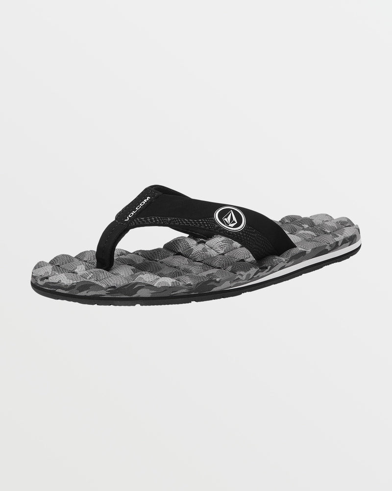 Volcom Men's Recliner Sandals Gray Combo