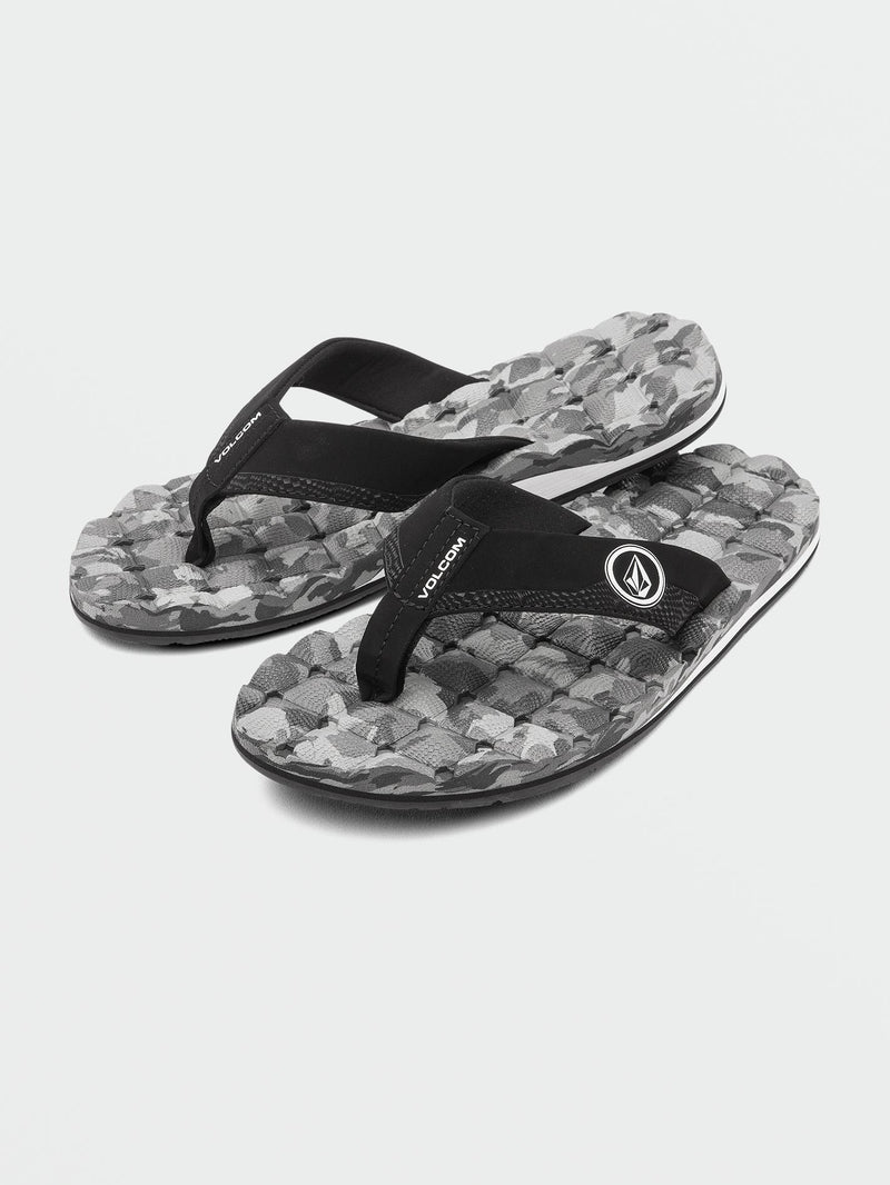 Volcom Men's Recliner Sandals Gray Combo