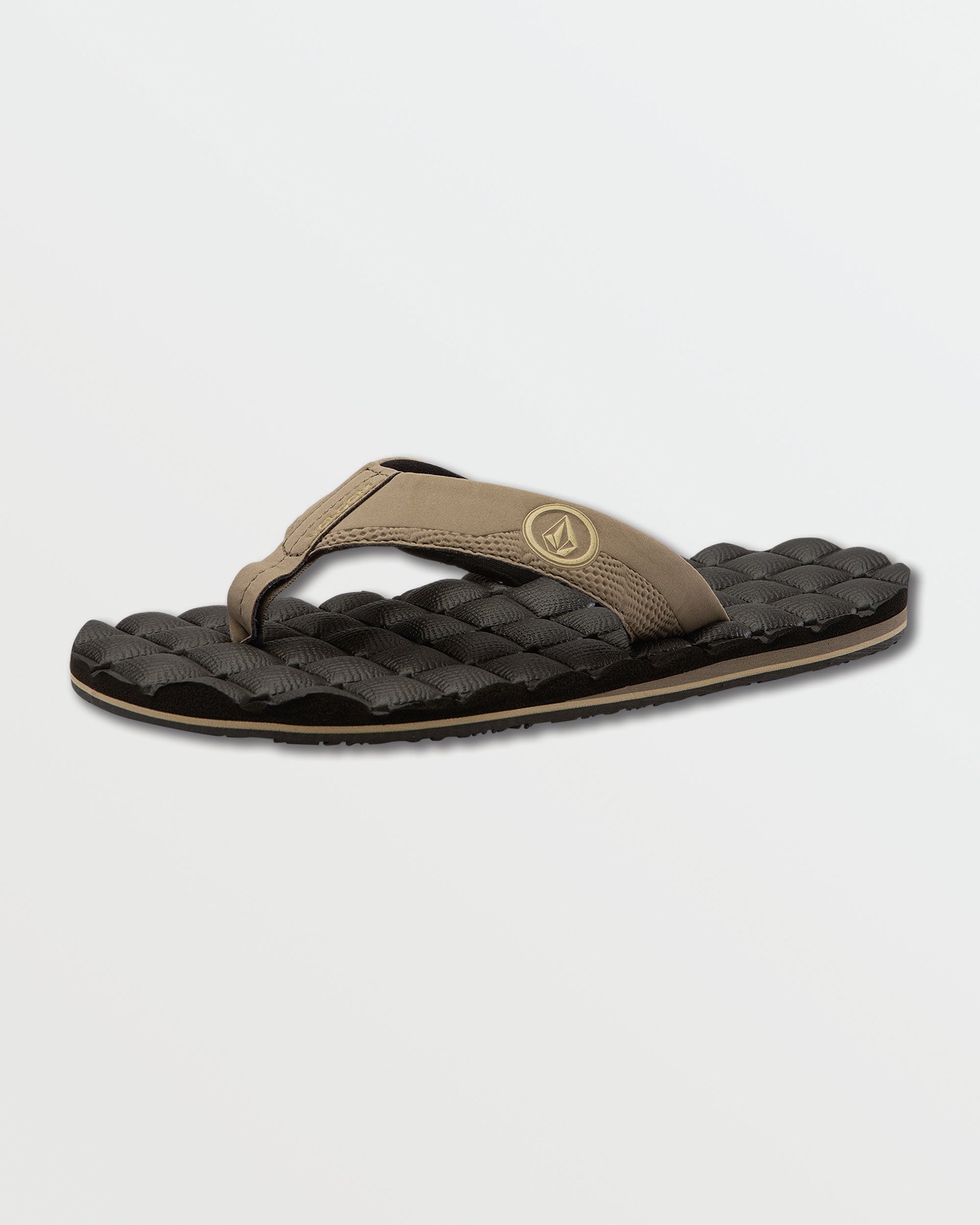 Volcom Recliner Sandals Black & Brown Size 9 Men\'s Flip-Flops With Comfort Sole Men main image 2