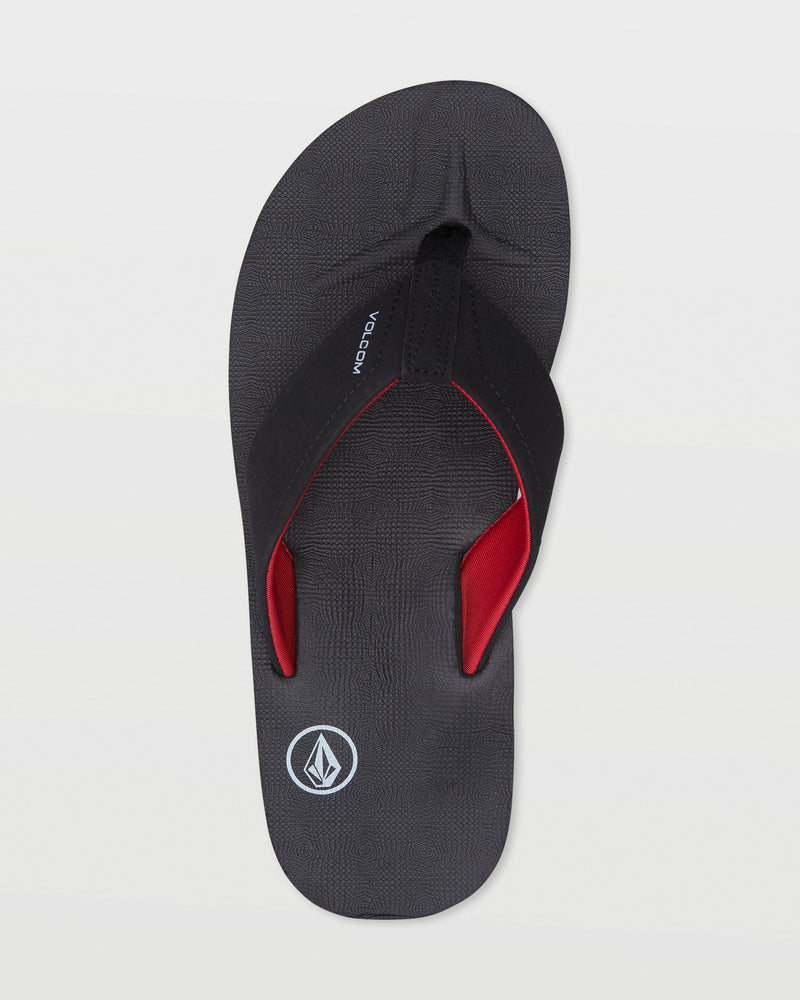 Volcom Men's Victor Sandals Black/Red