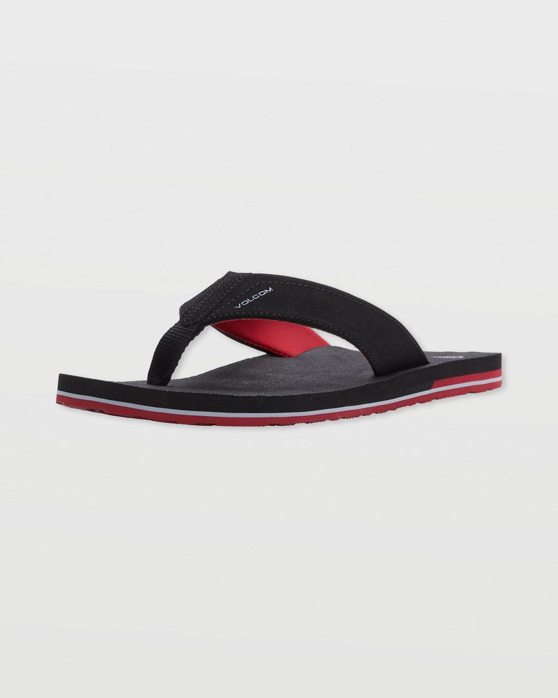Volcom Men's Victor Sandals Black/Red