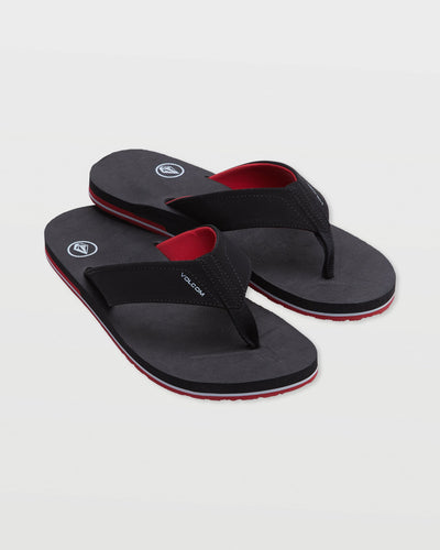 Volcom Men's Victor Sandals Black/Red