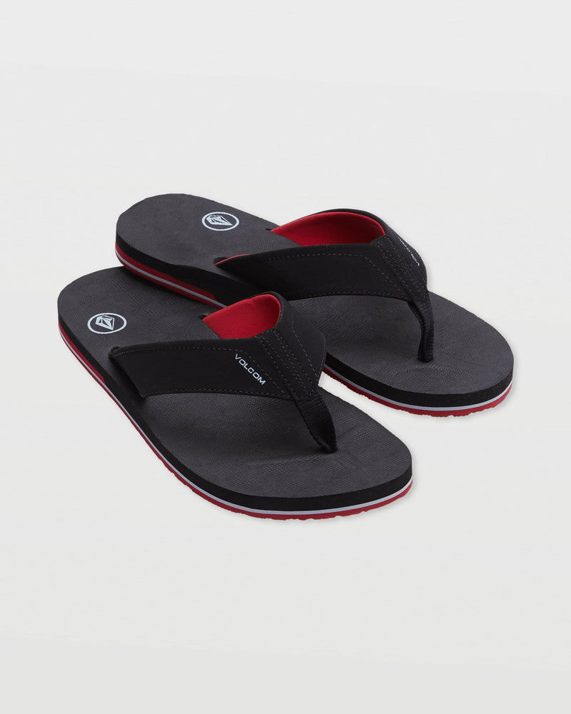 Volcom Men's Victor Sandals Black/Red