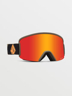 Garden Goggle - Military/Gold / Red Chrome+BL