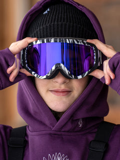 Attunga Youth Goggle - Op Art / Purple Chrome+BL