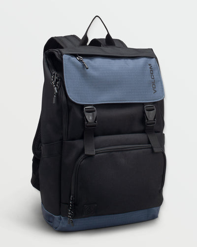 Volcom Charter Fold Over Backpack Standard Issue Blue