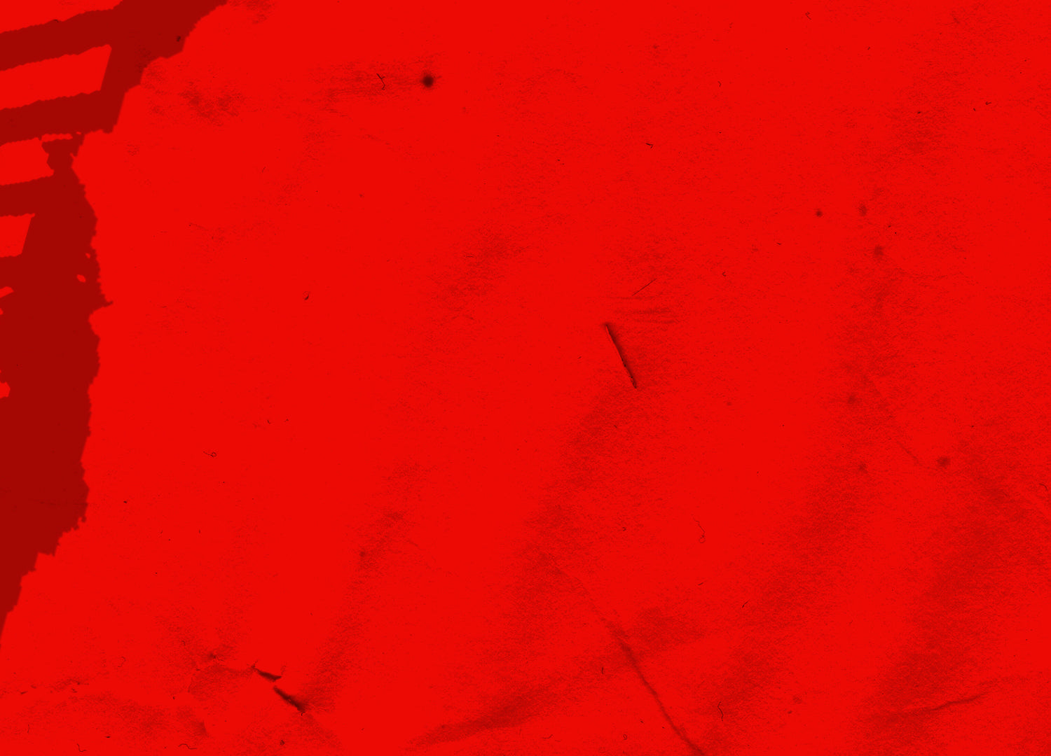 Red textured background with a map of the world.