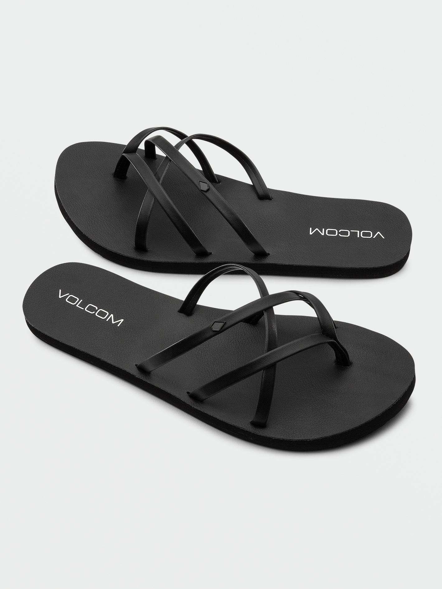 Volcom Women's New School II Sandals Black Out