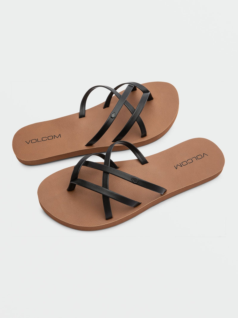 Volcom Women's New School II Sandals Black