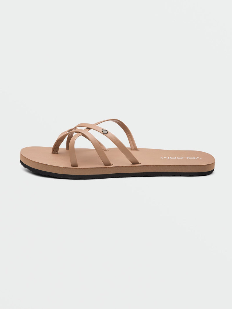 Volcom Women's New School II Sandals Natural