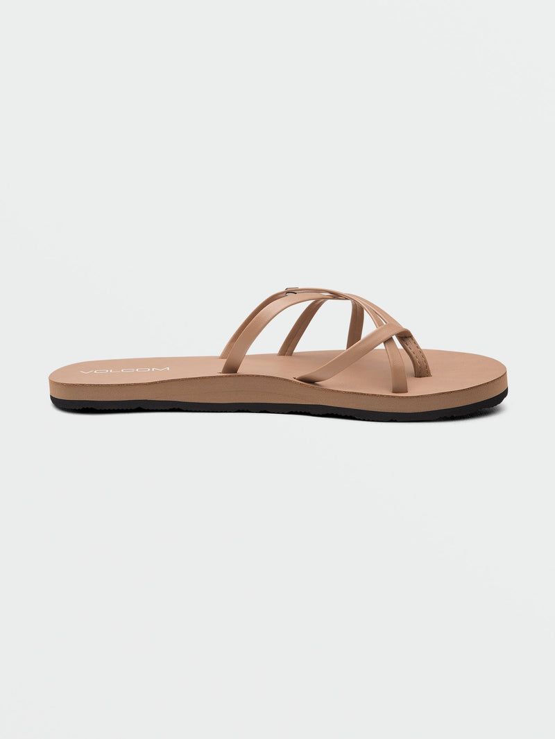 Volcom Women's New School II Sandals Natural