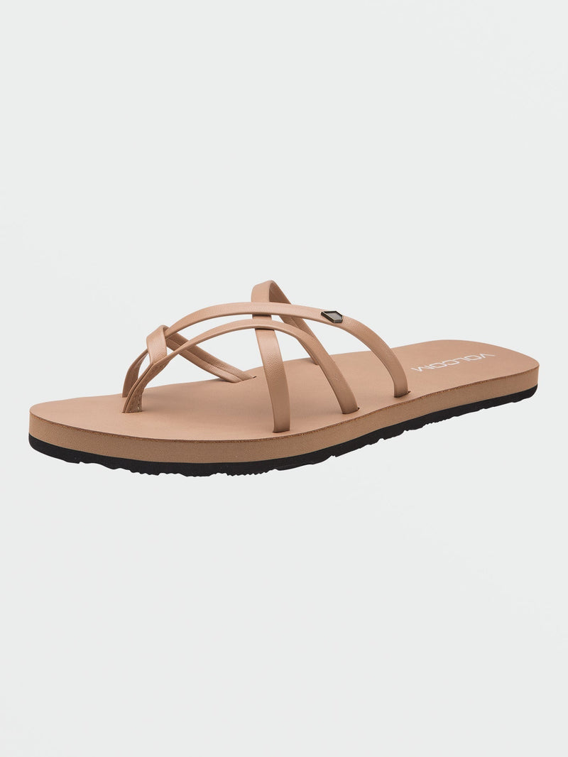 Volcom Women's New School II Sandals Natural