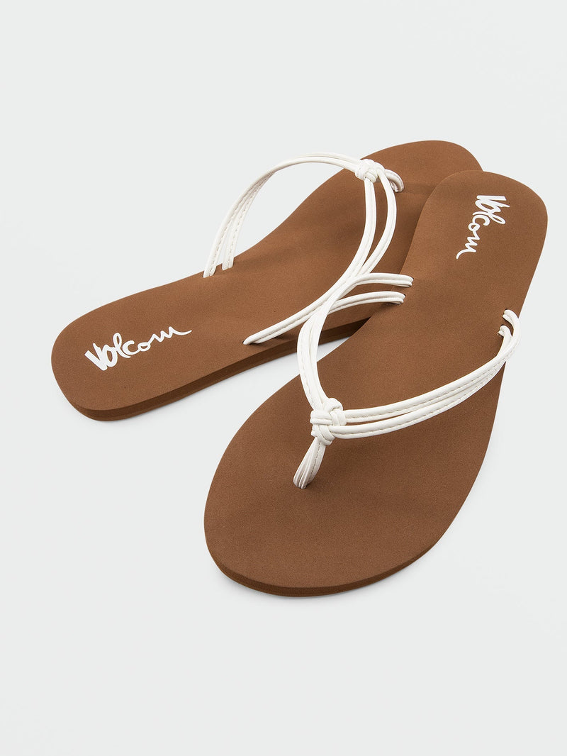 Volcom Women's Forever and Ever II Sandals White