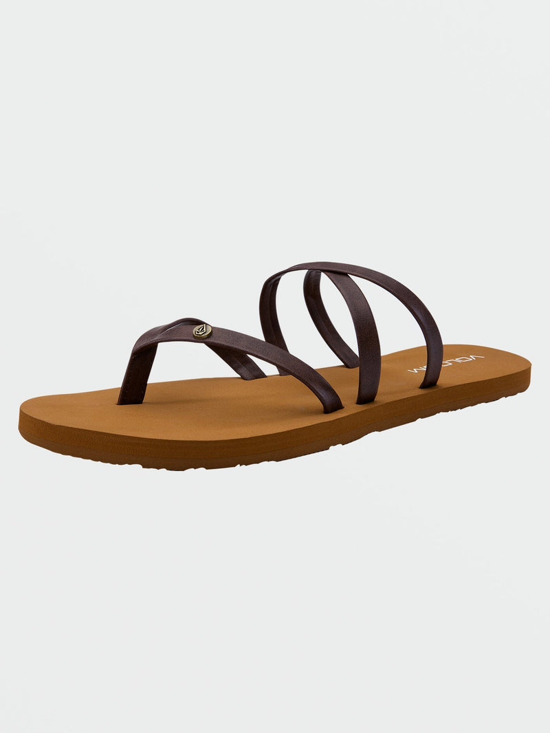 Volcom Women's Easy Breezy II Sandals Brown